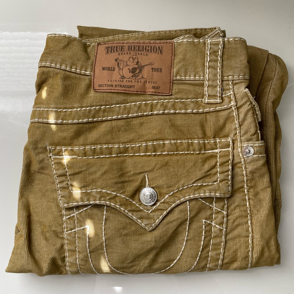 True Religion Mens corduroy pants “straight” size 34